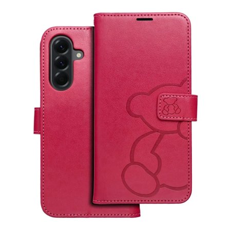 Galaxy A56 5G Plånboksfodral Mezzo - Teddy Bear Magenta
