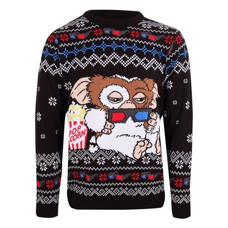 Gremlins Sweatshirt Christmas Jumper Gizmo Popcorn M