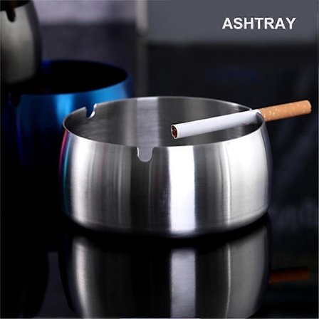 Askebæger i rustfrit stål til skrivebord, dråbebestandig indendørs udendørs boligindretning til kontoret