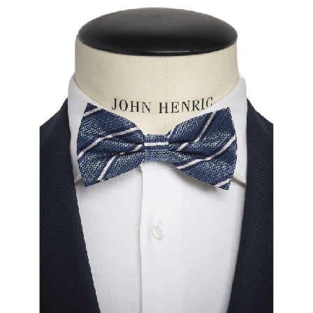 John Henric Striped Bow Tie Pre Tied Kostymtillbehör Herr Flerfärgad ONESIZE