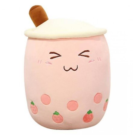 Fylld Boba Plysch Bubble Tea Plysch Kudde, Kudde Plysch Mat