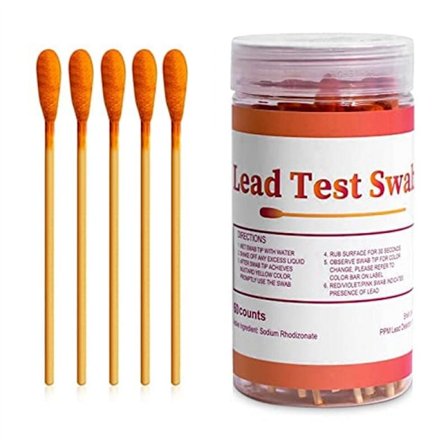 Lyijymaalitesti Swab Kit: 60 Lyijytesti Kit -puikkoa, Kotikäyttöinen lyijytesti Kit, Lyijytesti