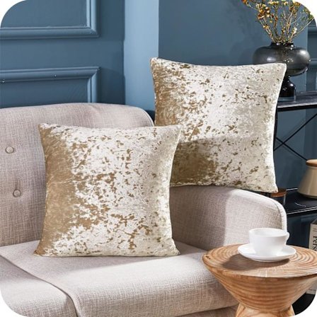 Khaki - 2 kpl, 45*45cm (ilman tyynyn sisusta) Suorakulmainen tyynynpäällinen Mukava ulkotyyny Tyynynpäällinen Pehmeä