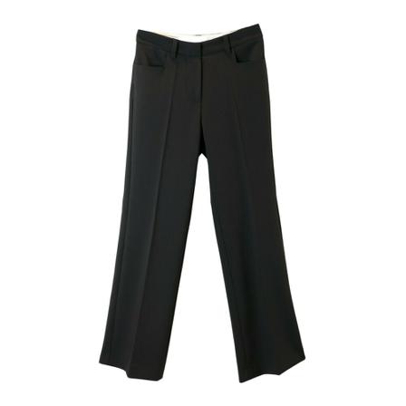 Alysi, Straight Trousers Zwart, Dames, Maat:S