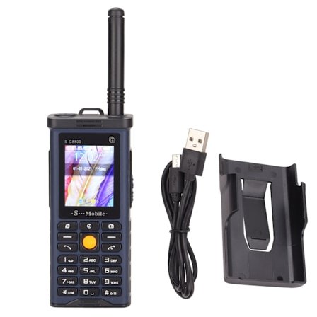 SG8800 Mobiltelefon Upplåst Mobiltelefon 2G Retro Telefon 4 SIM-kort Stora Knappar 2400mAh Kapacitet för Seniorer (Mörkblå)