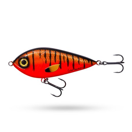 SvartZonker Squarepusher Swim 12,5cm, 73g - Red Tiger