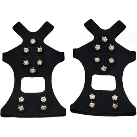 Stegjärn Isgrepp Dragkraft Snögrepp för Stövlar och Skor Skobroddar för Män Kvinnor som Går på Is Snö och Lera