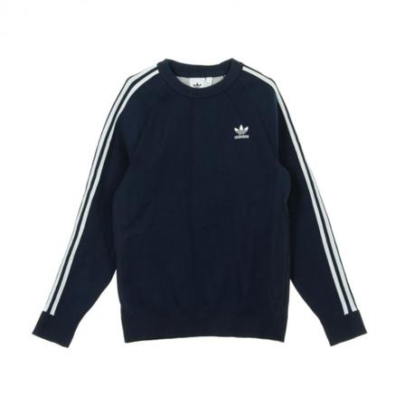 Adidas, Knit crew Blauw, Heren, Maat:XL,strepen