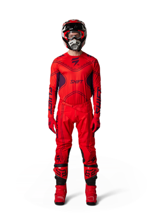 Shift Black Label MX Clothing Kit Fluo Red