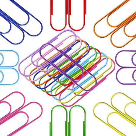 Pack om 30st Stora Gem Klämmer 50mm