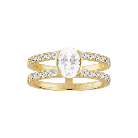 Sif Jakobs Jewellery Ring Ellisse Carezza Piccolo Ringar Dam Guld 58