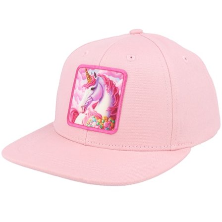 Unicorns - Rosado snapback Gorra - Kids Pink Unicorn Snapback @ Hatstore