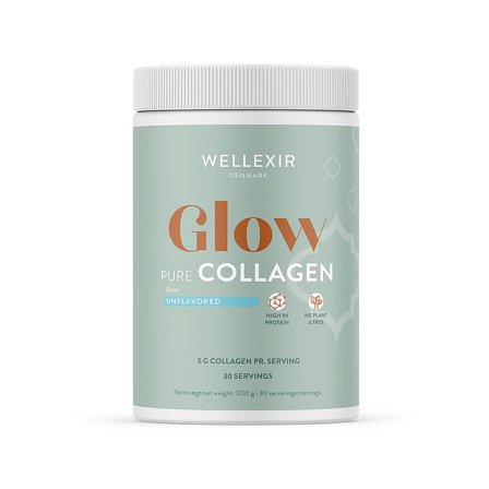 Wellexir Glow Pure Collagen Smagsneutral, Helse & Madvarer, Kollagen, Kollagenpulver