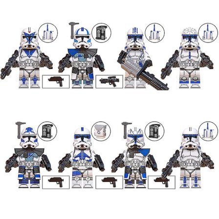 8 stk./sæt Star Wars figurer Minifigur Samlet Mini Byggeklodser Legetøj Gaver