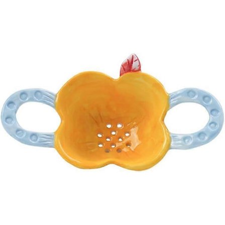 Tesil Tekannefilter Keramisk Blomst Tebrygger Te Diffuser for Løs Te med Håndtak -Yx