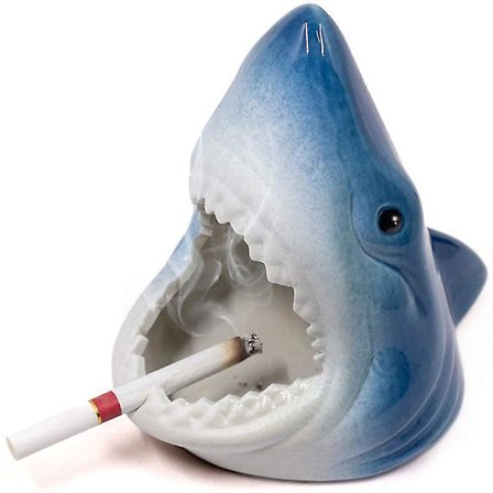 Sigarett Askebeger, Keramisk Askebeger For Sigaretter, Vindtett Hai Askebeger