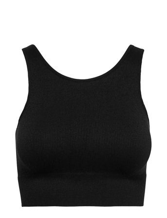 Onpjaia Life Un Sl Seam Short Top Noos Black Only Play