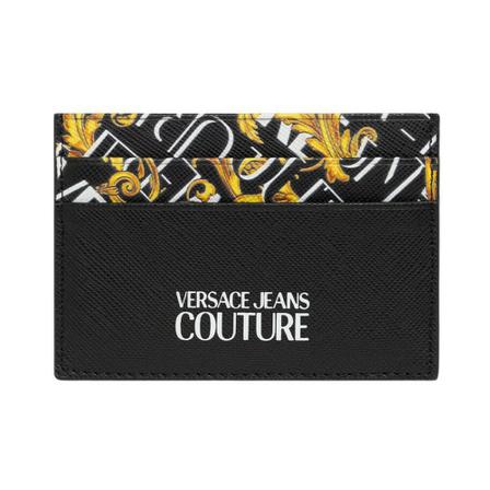 Versace Jeans Couture Patterned Card Holder Sort, Herre, Størrelse: ONE Size