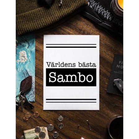 Världens bästa sambo poster a4 fars dag