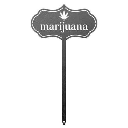 Multifunktionell frukt och grönsaker Plant Tag Metal Inserts Yard Marker marijuana