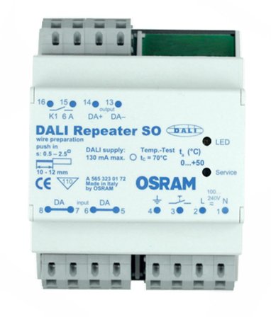 Osram DALI Repeater SO Repeater för ljusstyrning, Belysning
