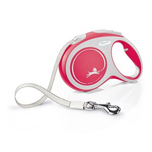 Flexi New Comfort Bånd, 5 Meter, Rød