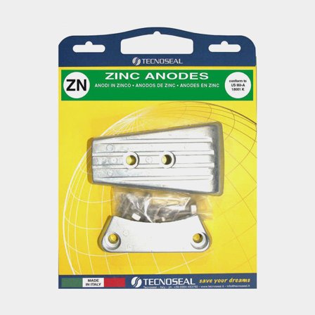 Zestaw anod cynkowych Tecnoseal, do przekładni, pasuje do Volvo Penta DPH & DPR - Jachtowa