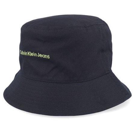 Calvin Klein - Svart bucket Hatt - Institutional Hat Black Bucket @ Hatstore