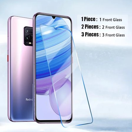 3 st härdat glas för Xiaomi Redmi 9 skärm