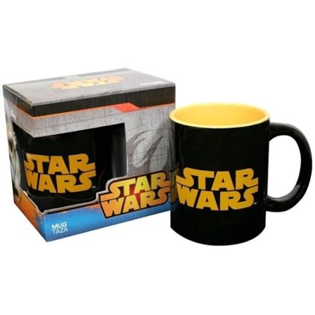 Star Wars krus - Star Wars - SW Logo Orange - Sort - Keramik - 320ml