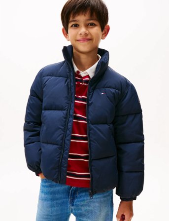 Tommy Hilfiger Flag Puffer Jacket - Navy - 164