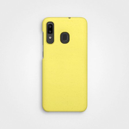 No Plastic Mobile Case Yellow Neon, 100% Circular | agood company, Samsung A20 A30 A50