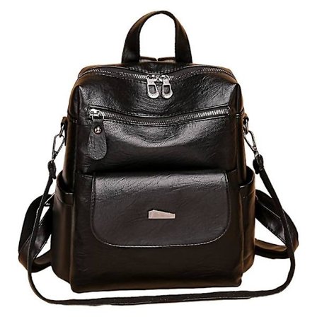 Ryggsäck Enkelt Dam Ryggsäck En Axel Crossbody Trevägs Ryggsäck Resväska(svart)