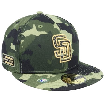 New Era - MLB Camo fitted Kasket - San Diego Padres Armed Forces Day 59FIFTY Camo Fitted @ Hatstore