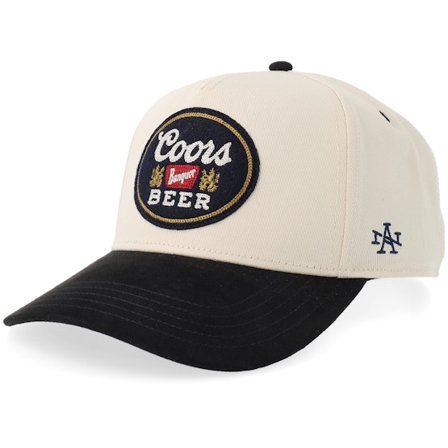 American Needle - Beige adjustable Caps - Coors Beer Wrangler Ivory/Black A-Frame Adjustable @ Hatstore