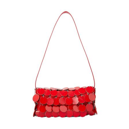 Paco Rabanne, Shoulder Bags Czerwony, Kobieta, Rozmiar: ONE Size