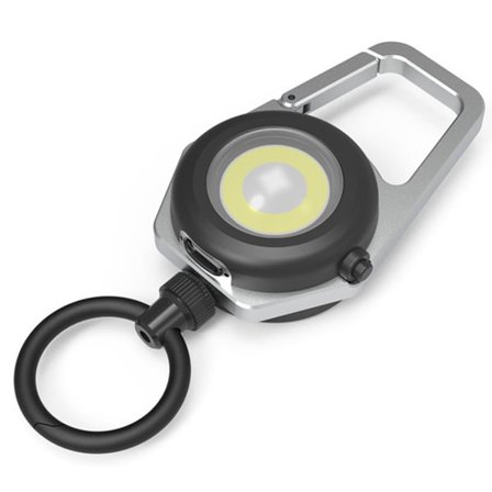Outdoor Survival Light: Portable Pocket Companion with Retractable Keychain, Strong LED Light for Safe Adventures