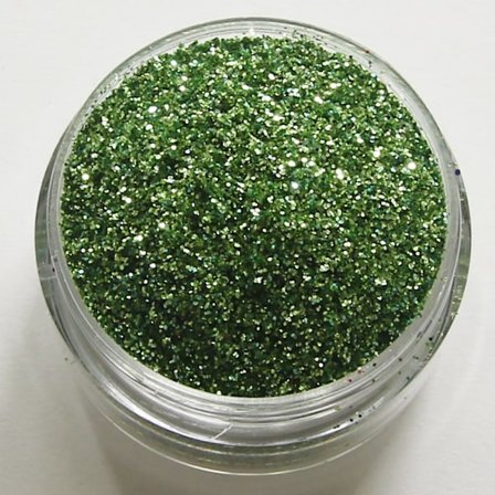 Negleglitter - Finkornet - Blandet grønt - 8ml - Glitter
