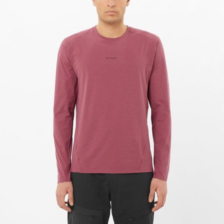 Salomon - T-shirt à manches longues pour homme Trackline - Nocturne