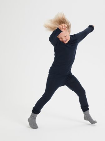 Merino ulltrøye - 74 - 80 - barneklær - blue - Polarn O. Pyret