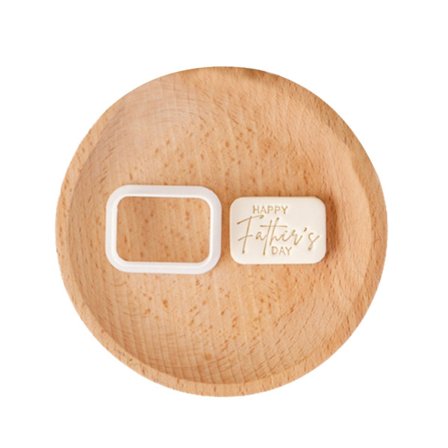 Grattis på fars dag Kärleksros Prägling Press Stämpel Pappa Födelsedag Form