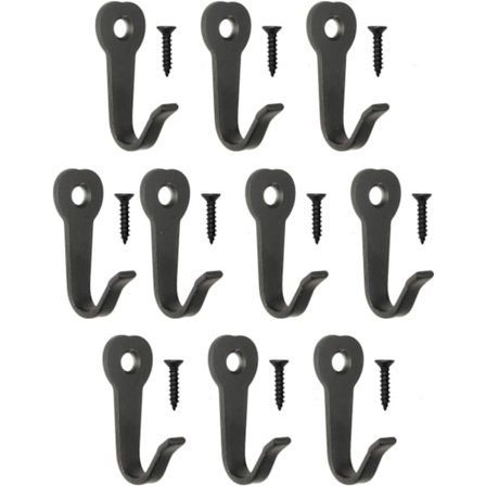 10 stk. Klassiske Garderobe Knager, Jern Knager, Metal Knager, Billede