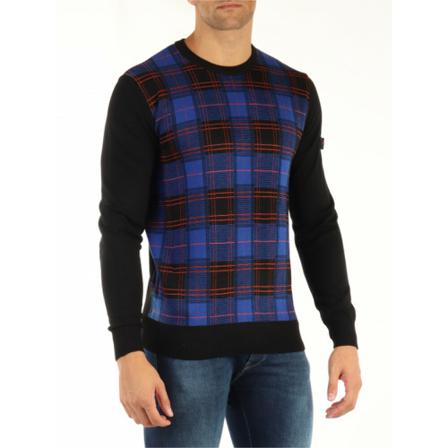 Peuterey, Round-neck Knitwear Blauw, Heren, Maat:M