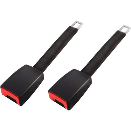 2-osainen - 25 cm universaali - turvavyön jatke - musta