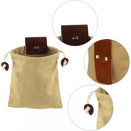 Kangasreppu, taitettava kangaspussi, pussi kiristysnyörillä