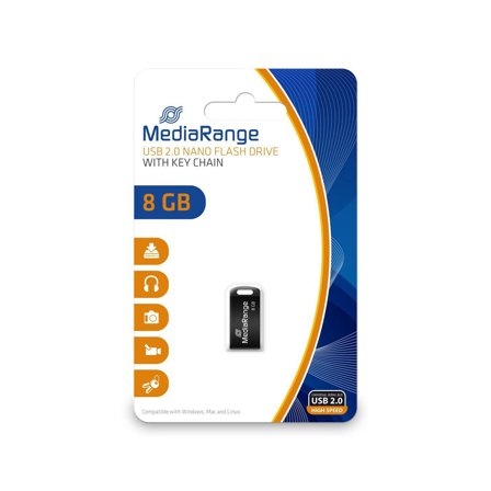 MediaRange USB-Stick 8GB USB 2.0 Nano F-FEEDS