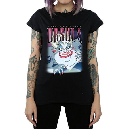 The Little Mermaid Dam/Kvinnor Ursula Montage Bomull T-shirt