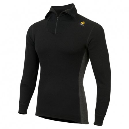 Aclima WarmWool Polo M's Jet Black - XXL