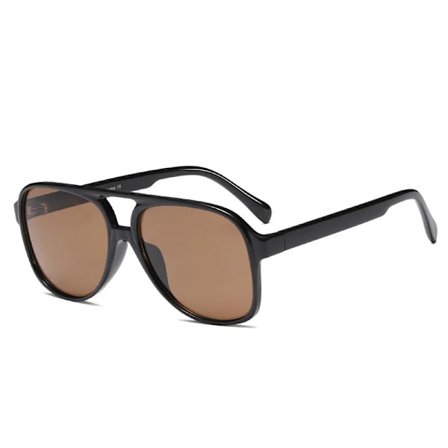 YAMEIZE Retro Pilot Solglasögon Dam Herr Glasögon Vintage Oversized Manliga Glasögon Gul Lins Körning Oculos De Sol Masculino
