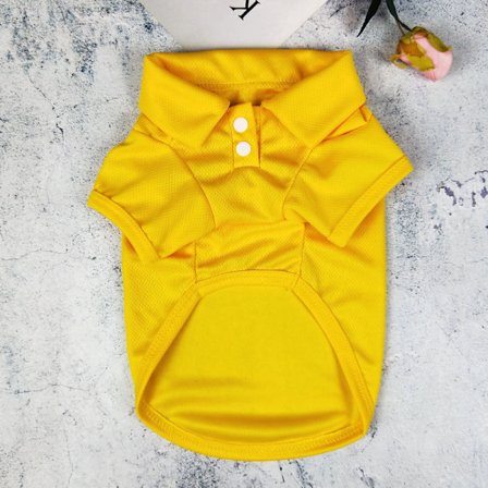 Polo-skjorter til hund - 100 % bomull, pustende sommerklær til hund